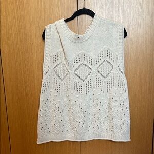 Chic Knit Sleeveless Top in Cream